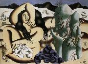 Fernard Leger Bather oil on canvas